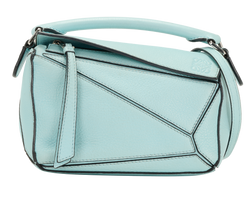 Mini Puzzle, Leather, Blue, MIS, S, 1*